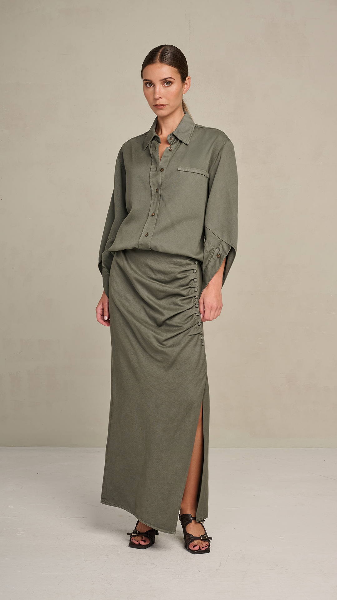 Cleo Skirt Faded Green | March23