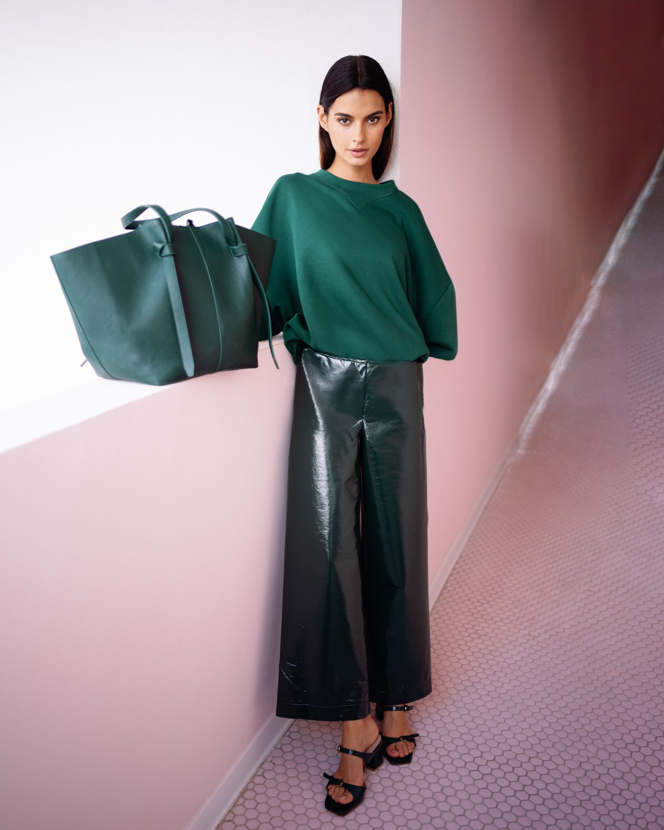 Misa Trouser Bottle Green | March23